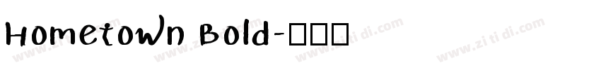 Hometown Bold字体转换